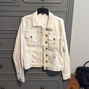 NWT Kut from the Kloth Cream Jean Jacket S